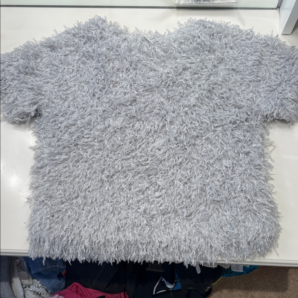 Zara Kids Fluffy Gray Sweater